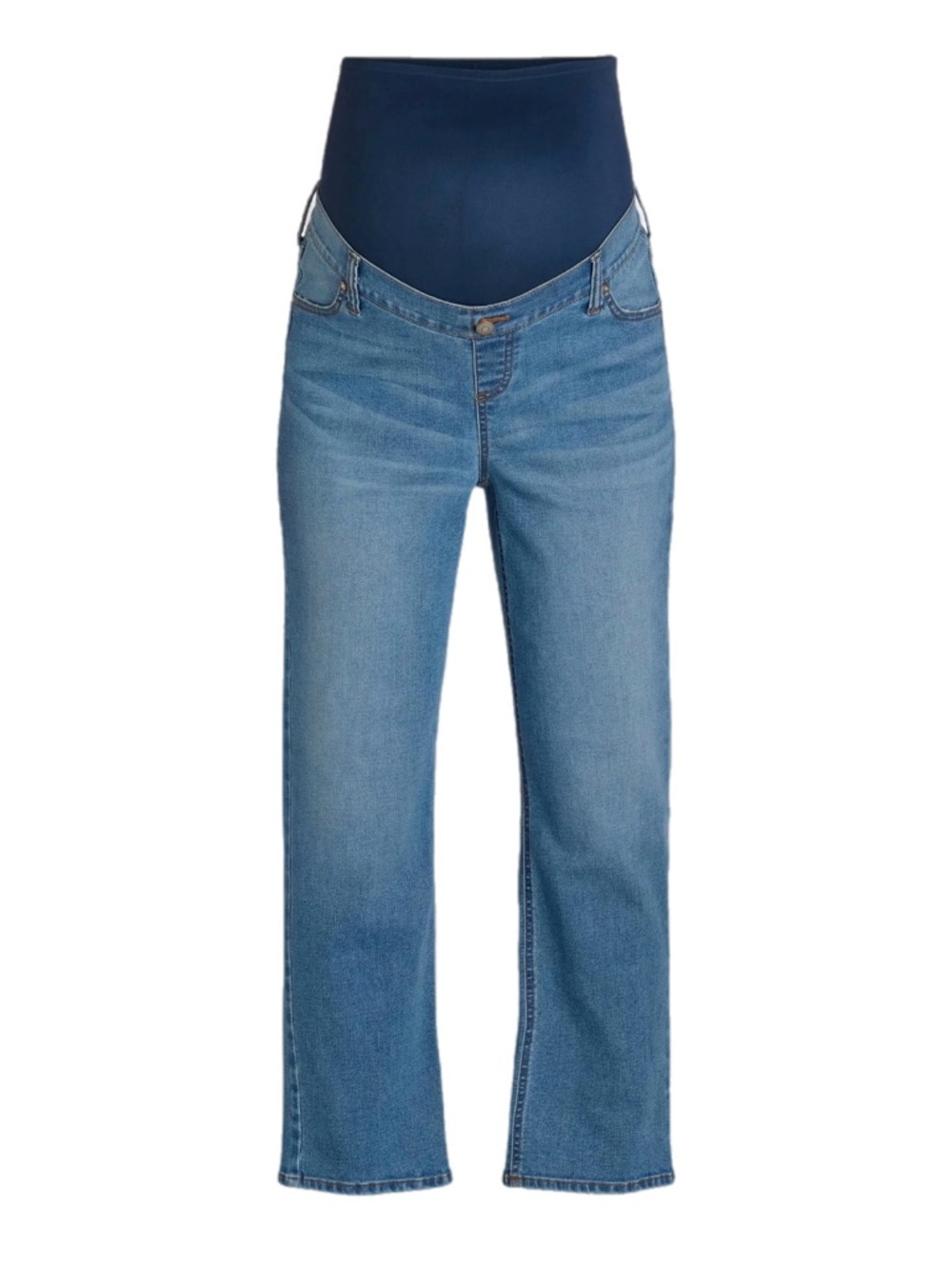(2) Time and Tru Women's Maternity Straight Leg Jeans - Picture 3 of 5